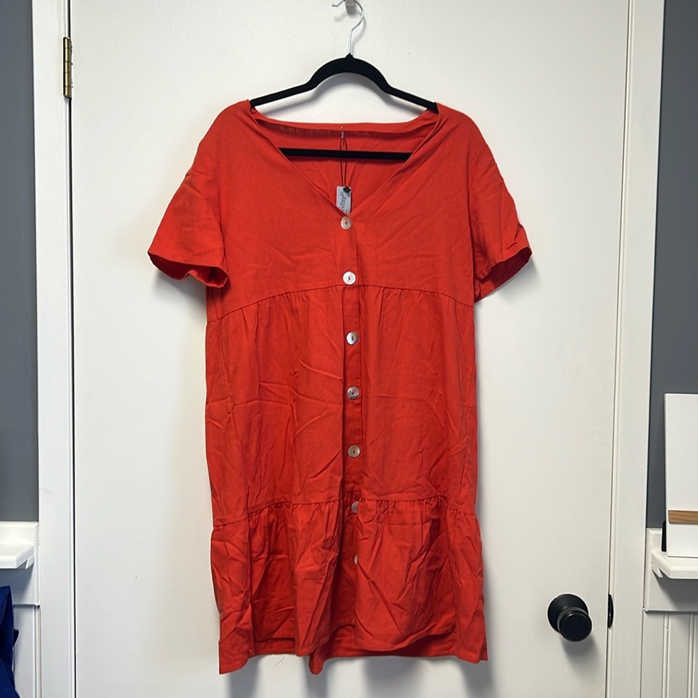 Button up dress